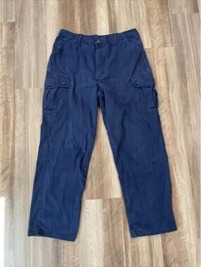 Carhartt Carpenter Pants Mens 36x32 Relaxed Fit Pants Workwear Snap Pockets